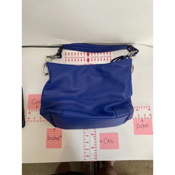Unbranded Blue Shoulder Hobo 10" x 7" Bag - Picture 1 of 8